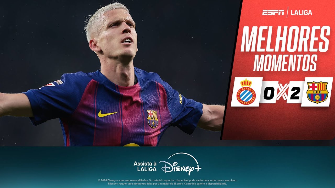 DANI OLMO E LEWANDOWSKI FAZEM GOLAÇOS, E BARCELONA VENCE O ESPANYOL EM LALIGA | MELHORES MOMENTOS