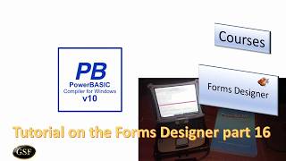 PowerBasic for Windows Course - The Forms Designer - part 16 - Charts