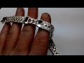 Браслет из серебра тайский со вставками. Ручная работа