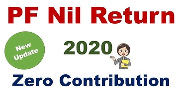 EPF Nil Returns-2020 | Generate Nil EPF challan online |How To File EPF Nil Returns?