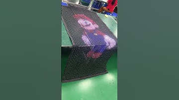 Soft LED Curtain Display #ledscreen #leddisplay