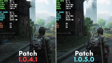 The Last of Us: Patch 1.0.4.1 vs Patch 1.0.5.0 - Legion 5 (3070 Laptop/5800h)