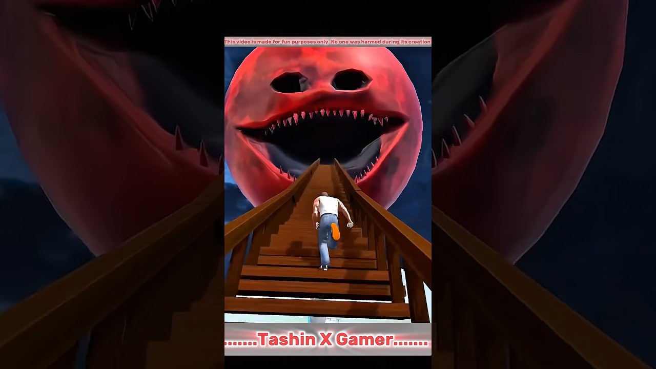 Franklin saved grandpa,franky and shinchan. Fight three moon monster #gta #franklin #gaming #gtav