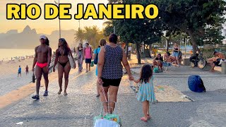 Walking on Ipanema Boardwalk, Rio de Janeiro | Brazil 🇧🇷【4K】2024