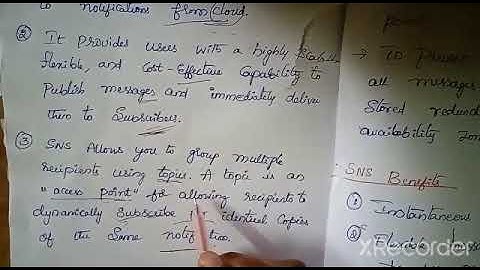 15.Simple notification service #  AWS SNS