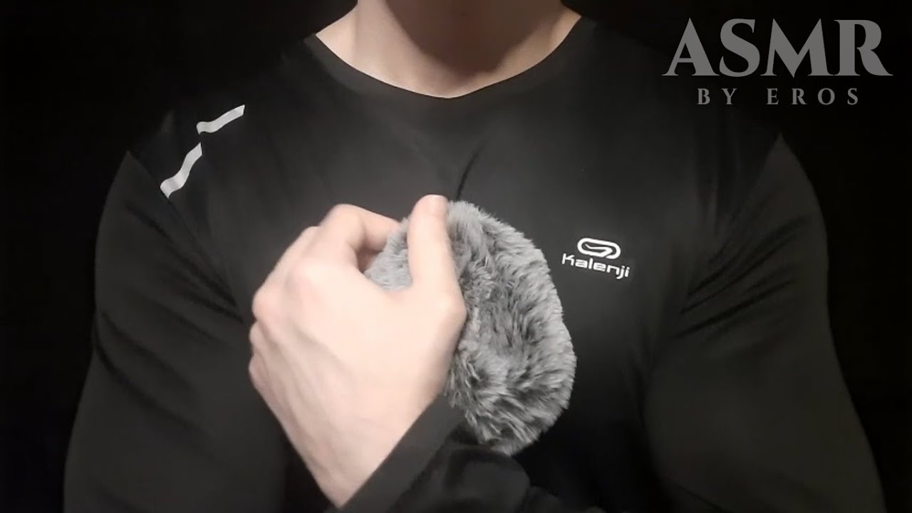 ASMR Boyfriend Embrace, Face Touching & Rain | Fluffy Mic Scratching & Inaudible Whispers for Sleep