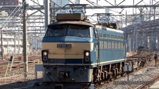 JR貨物 EF66 36号機+コキ8B+トラ1B+コキ3B 貨物列車 配6795レ 大宮駅通過 2013.3