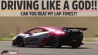 Forza Horizon 5  DRIVING LIKE A GOD!!! Can you beat my LapTimes??
