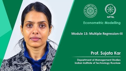 Module 13: Multiple Regression-III