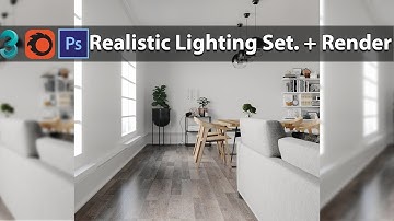 3ds Max Corona Render Realistic Scene + Photoshop
