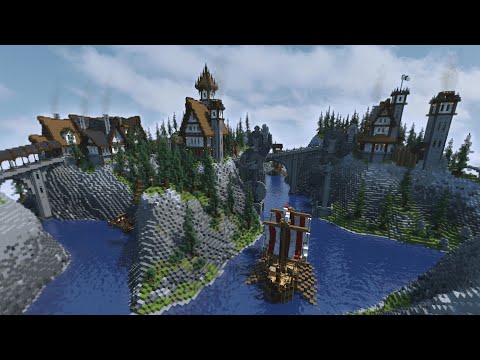 Viking City - Minecraft 24 Hours Building Timelapse + Download