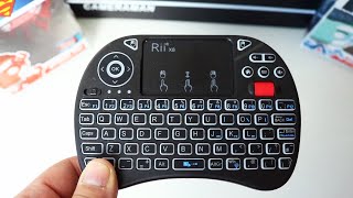 Rii X8 Mini Wireless RGB Backlight Keyboard Scroll Wheel Unboxing &amp; Review - Android PS4 PS5 X Box