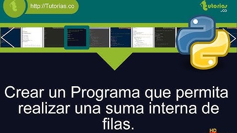 arrays – python (suma interna de filas)