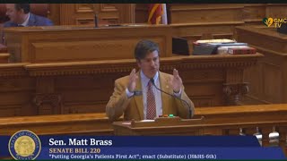 Georgia Senate Floor Debate: SB 220 – Putting Georgia’s Patients First Act | GMCS Live Watch