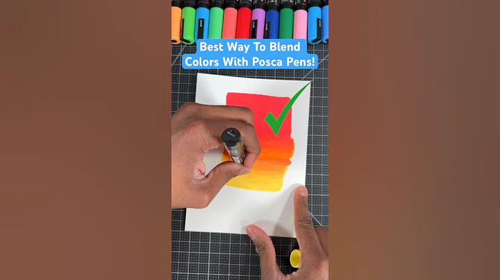 Best Way To Blend Colors! | 😍 Posca Pens  #art #drawing #shorts