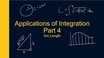 Applications of Integration Part 4 Arc Length