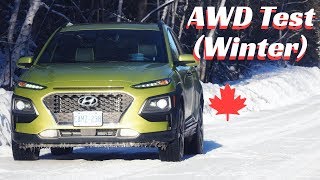 Hyundai Kona AWD / LOCK Demonstration (Winter 2019)