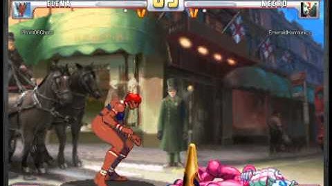 SFIIIOE: Elena [Pltnm06Ghost] vs Necro [Me]