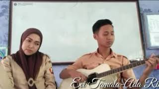 Ibu guru cantik cover lagu (ADA RINDU) evi tamala