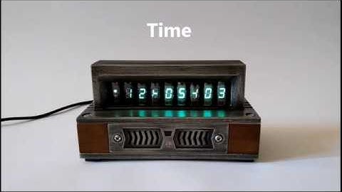 The clock with the Soviet VFD tubes IV-3a, functions and setup