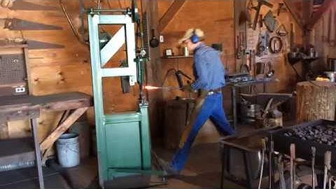 Forging a Leaf on a Power Hammer