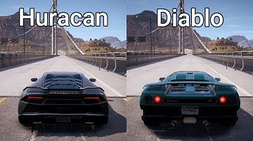 NFS Payback - Lamborghini Huracan vs Lamborghini Diablo SV - Drag Race