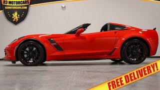 2017 CORVETTE GRAND SPORT 2LT Z06 WHEELS LOW MILES FREE ENCLOSED DELIVERY FOR SALE R3MOTORCARS.COM