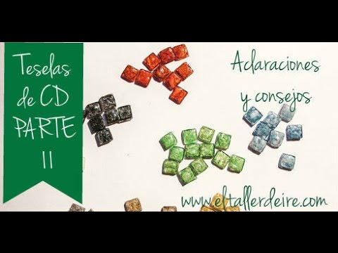 El Taller de Ire: Hacer teselas reciclando CDs