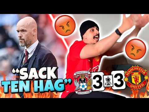 MAN UTD FANS GOES CRAZY 🤣 REACTING TO MAN UTD 3-3 COVENTRY CITY | MAN UTD VS COVENTRY MATCH REACTION