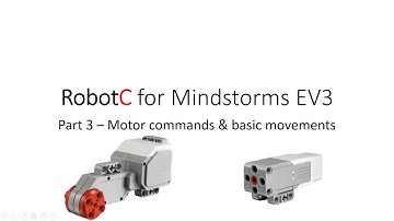 RobotC for Mindstorms EV3 Part 3 - Motor commands & basic movements