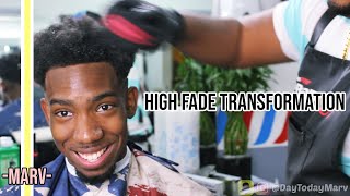 High Fade With Side Part Transformation Prod Ronnie