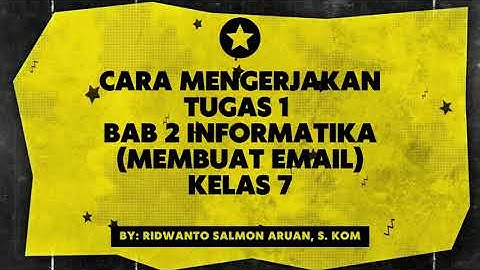 TUGAS 1 KELAS 7 BAB 2 TIK MEMBUAT EMAIL