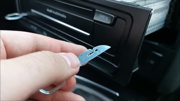 How to remove stuck unlocking tools from the radio unit