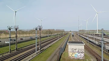 NS ICNG 3227 over de HSL bij Lage Zwaluwe!