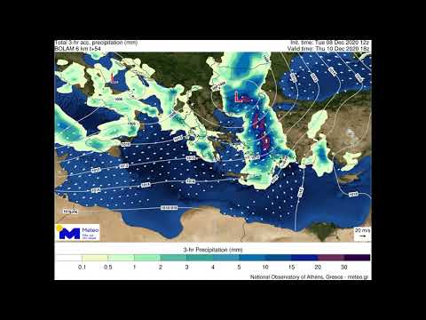 Meteo.gr: Υετός, άνεμος και βαρομετρικά χαμηλά. 9-14/12/2020