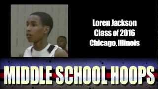 Loren Jackson Class of 2016 - Highlights from the 2012 John Lucas Middle School Combine