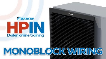Monoblock wiring - Daikin training