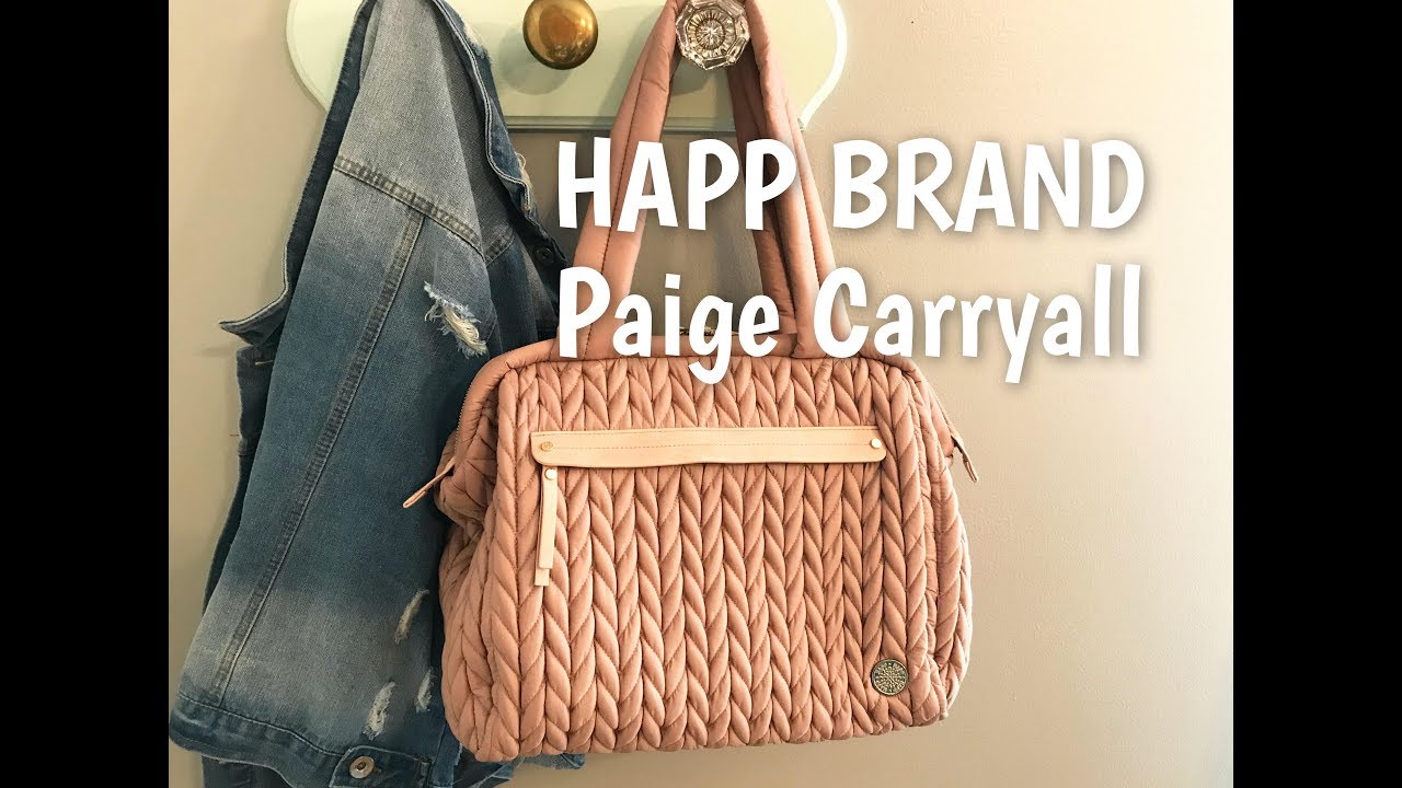 HAPP BRAND PAIGE CARRYALL DIAPER BAG PACKING VIDEO - YouTube