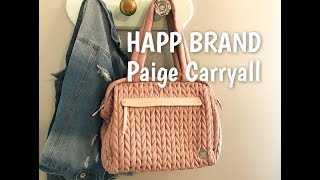 HAPP BRAND PAIGE CARRYALL DIAPER BAG PACKING VIDEO