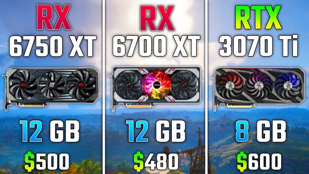 AMD RX 6750 XT vs RX 6700 XT vs RTX 3070 Ti | Test in 7 Games - YouTube