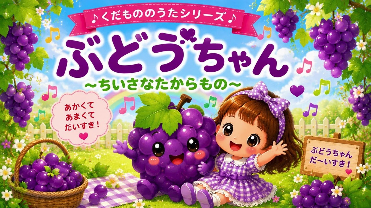 果物シリーズ⭐️ぶどうちゃん - YouTube