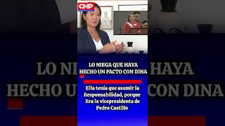 Hubo pacto con Dina Boluarte