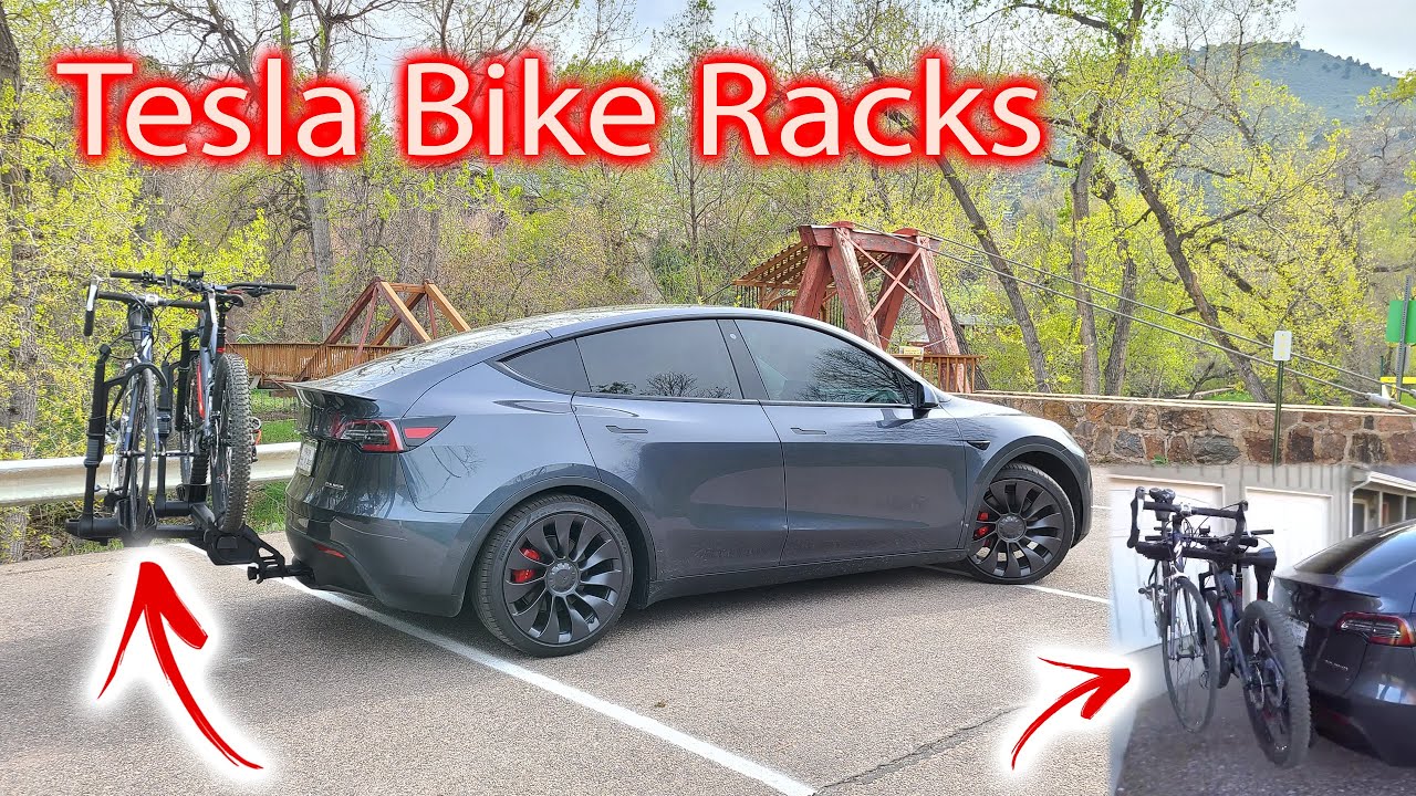 Testing Bike Racks On A Tesla Model Y Yakima Vs Thule Youtube