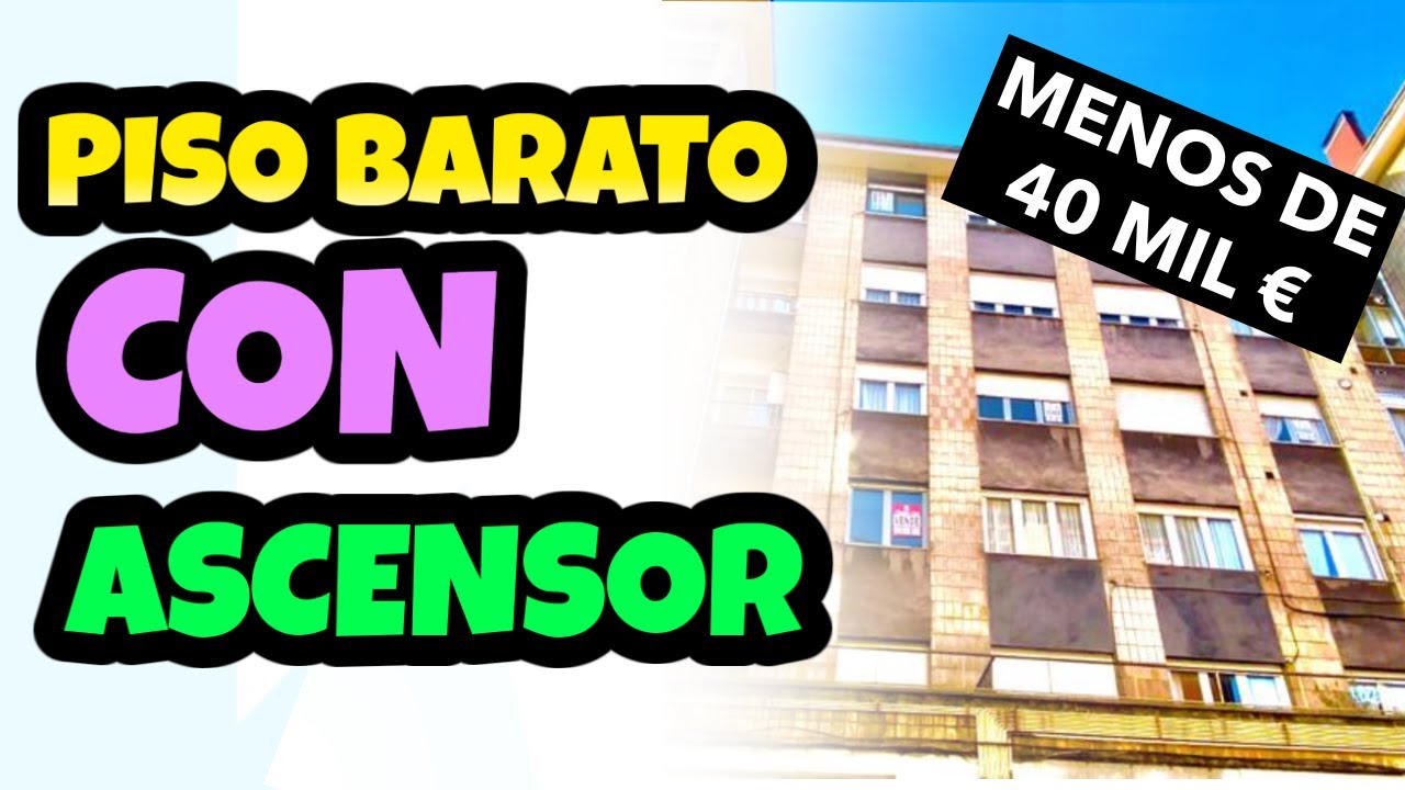 VENDIDO | 39.500€ | EL ENTREGO, Asturias | PISO GRANDE con 3 HABITACIONES y ASCENSOR | MUY CÉNTRICO!