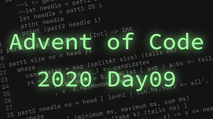 Day 09: Encoding Error — Advent of Code 2020