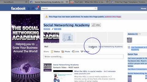 Facebook Iframes Fan Page - Adding Content and Customizing a Facebook Page (Video 11)