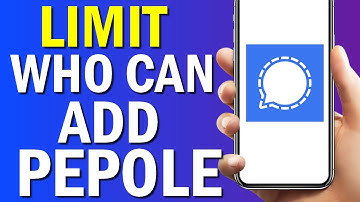 How To Limit Who Can Add Pepole To Group On Signal App
