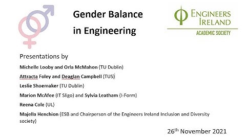 Gender Balance in Engineering
