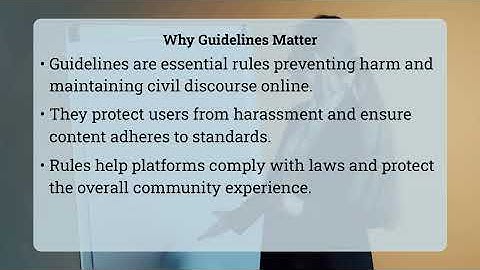 What Are User Obligations For Online Community Guidelines?