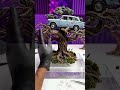 Freezing the Flying Car &amp; Whomping Willow 🚗🌳🧊 #harrypotter #diy
